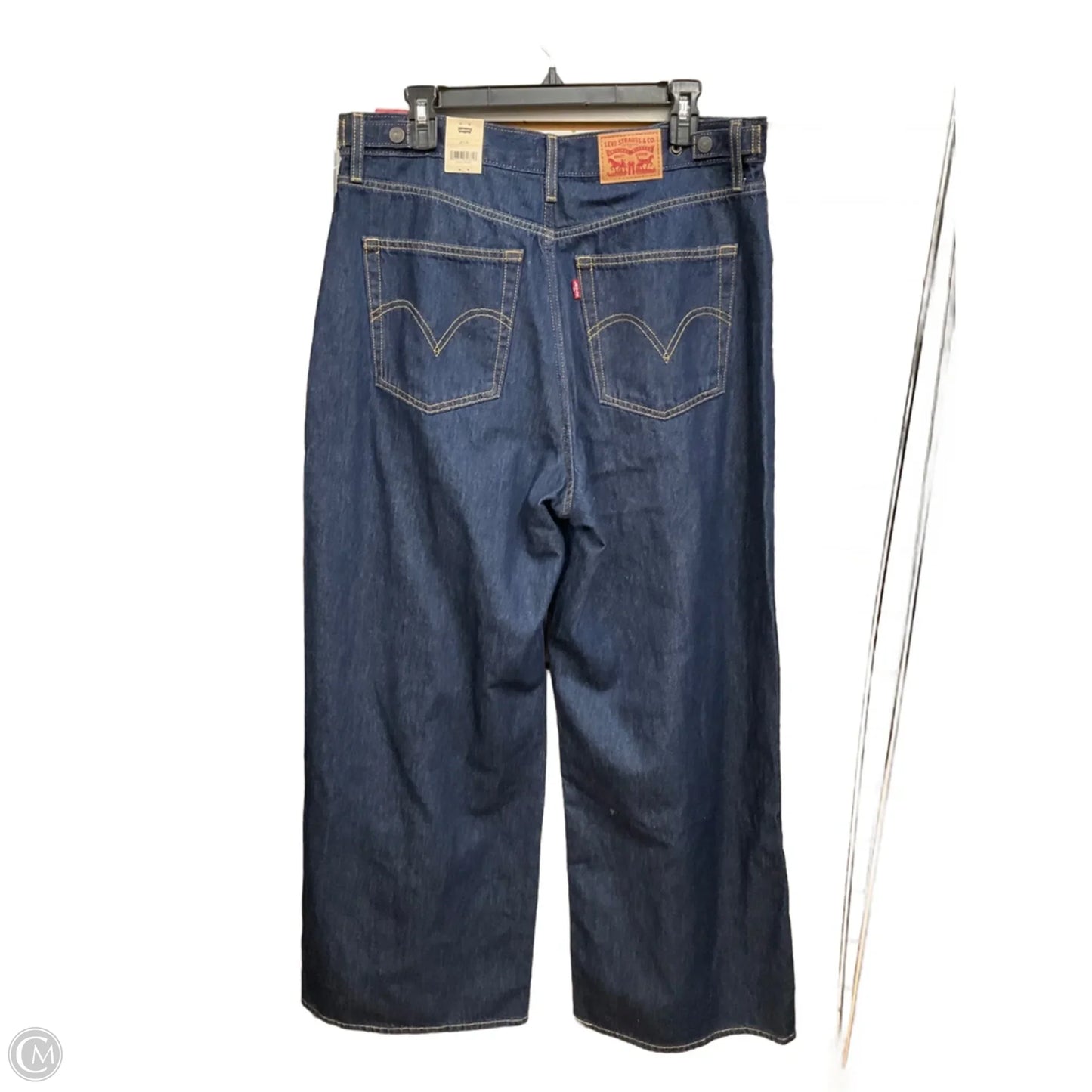 Jeans Wide Leg By Levis In Blue Denim, Size: 10