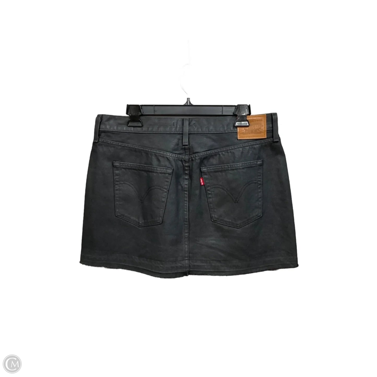 Skirt Mini & Short By Levis In Black Denim, Size: 8