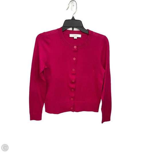 Cardigan By Loft In Red, Size: S