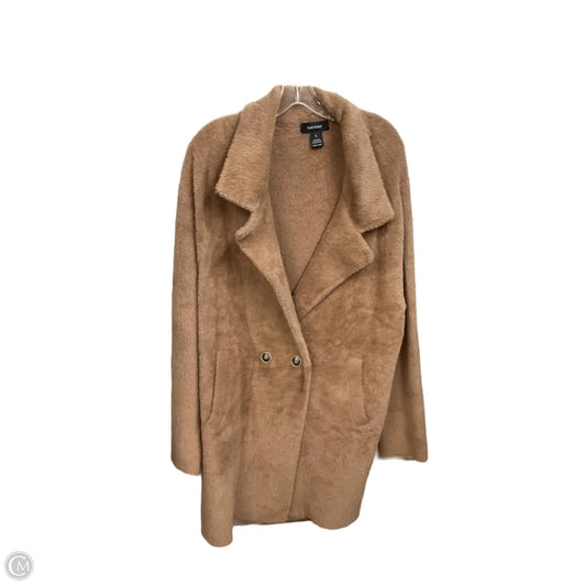 Coat Faux Fur & Sherpa By Karen Kane In Brown, Size: Xl