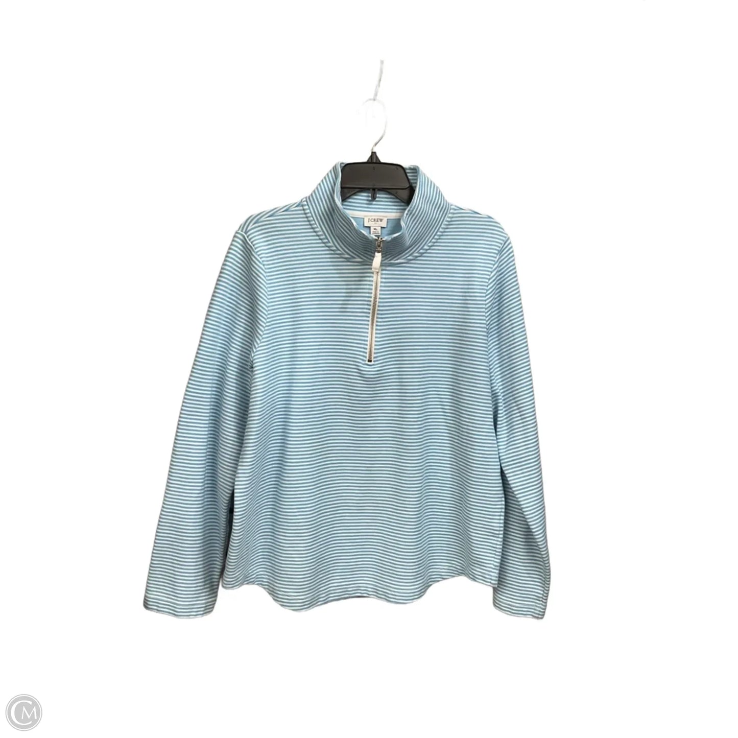 Sweatshirt Collar By J. Crew In Striped Pattern, Size: Xl