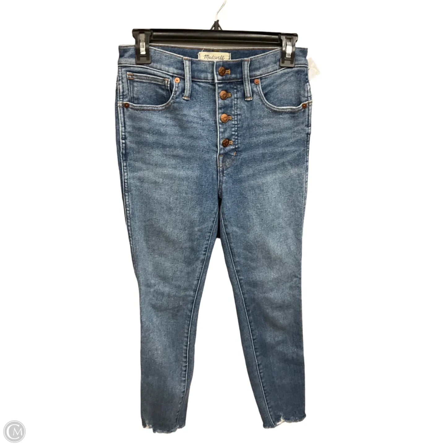 Jeans Skinny By Madewell In Blue Denim, Size: 4