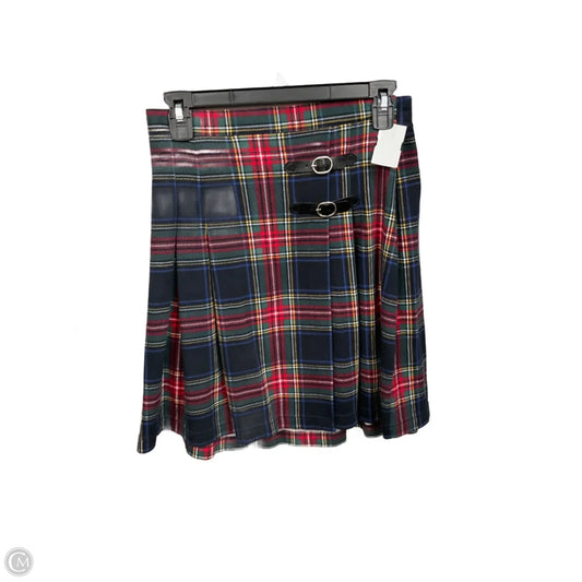 Skirt Midi By Liz And Co In Plaid Pattern, Size: 8
