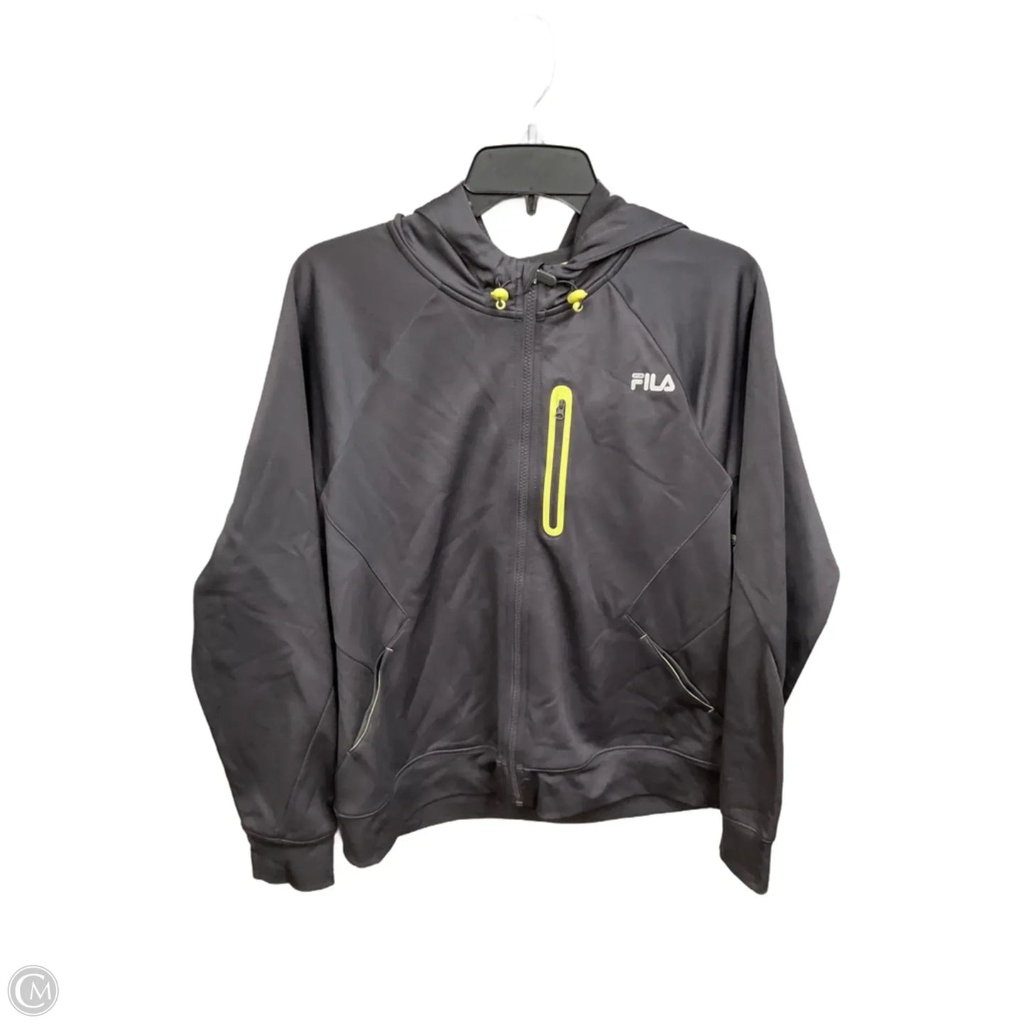 Athletic Jacket By Fila In Grey, Size: Xl