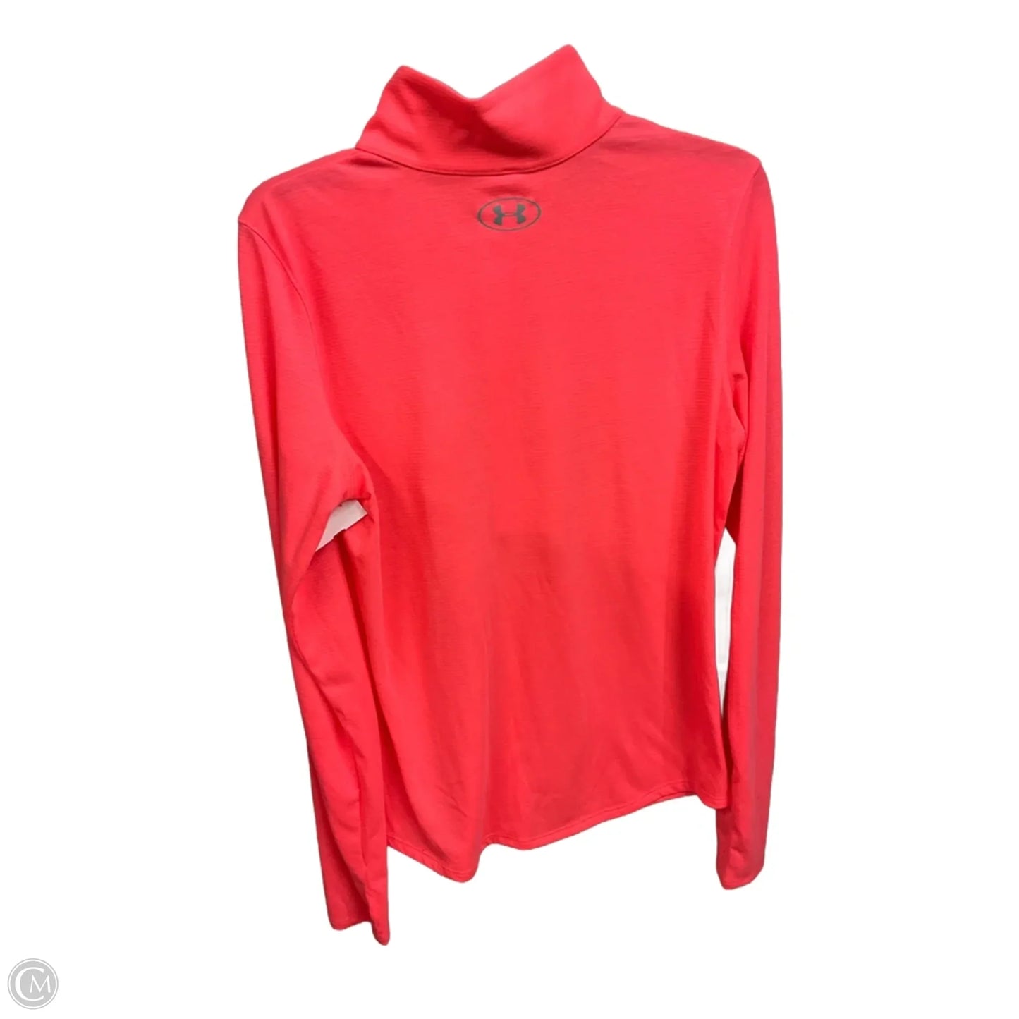 Athletic Top Long Sleeve Collar By Under Armour In Pink, Size: L