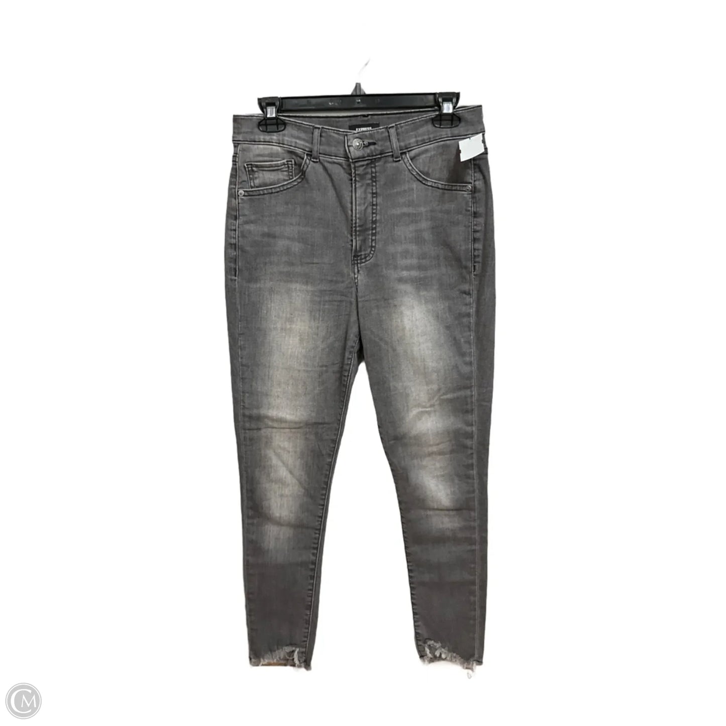 Jeans Boot Cut By Express In Grey Denim, Size: 8