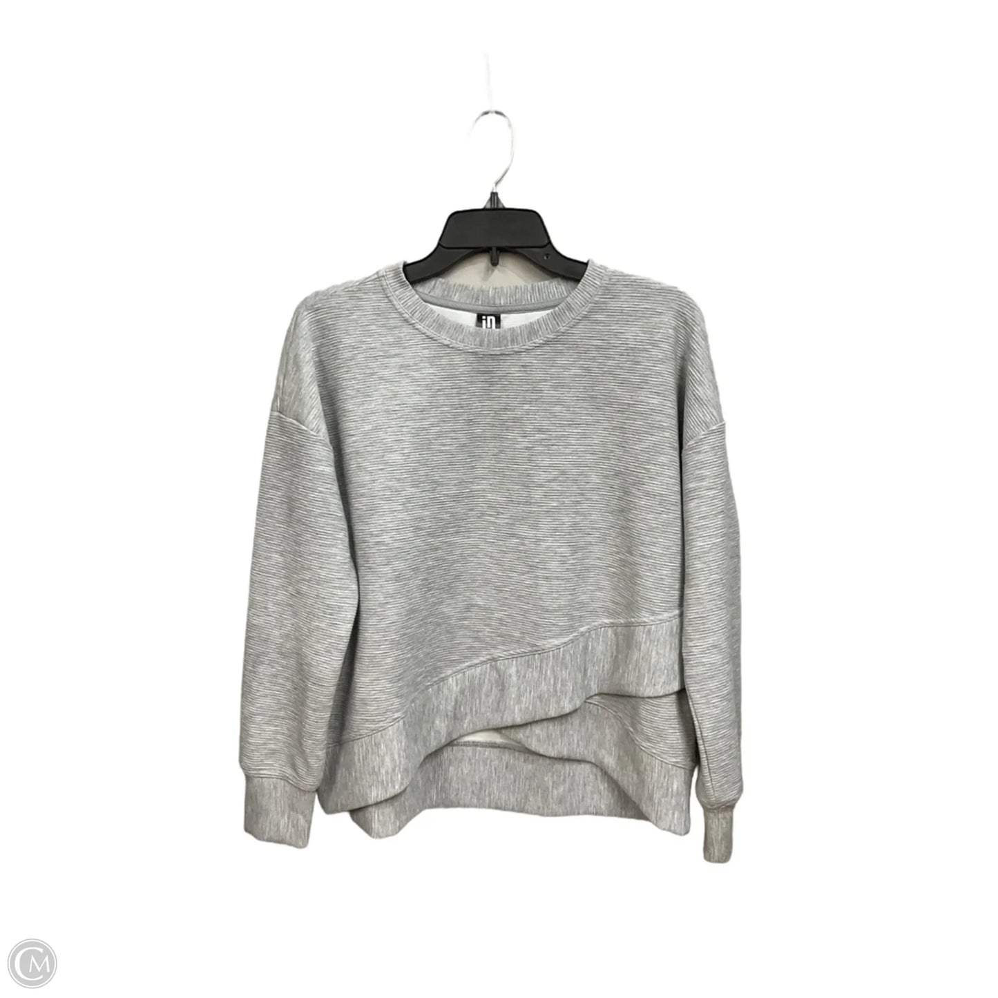 Top Long Sleeve By Ideology In Grey, Size: M