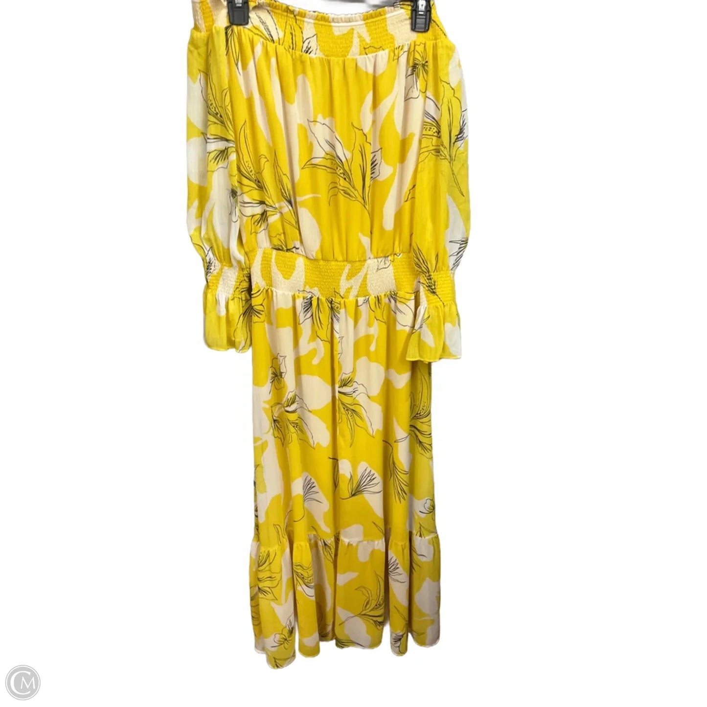 Dress Party Long By Chicos In Floral Print, Size: M