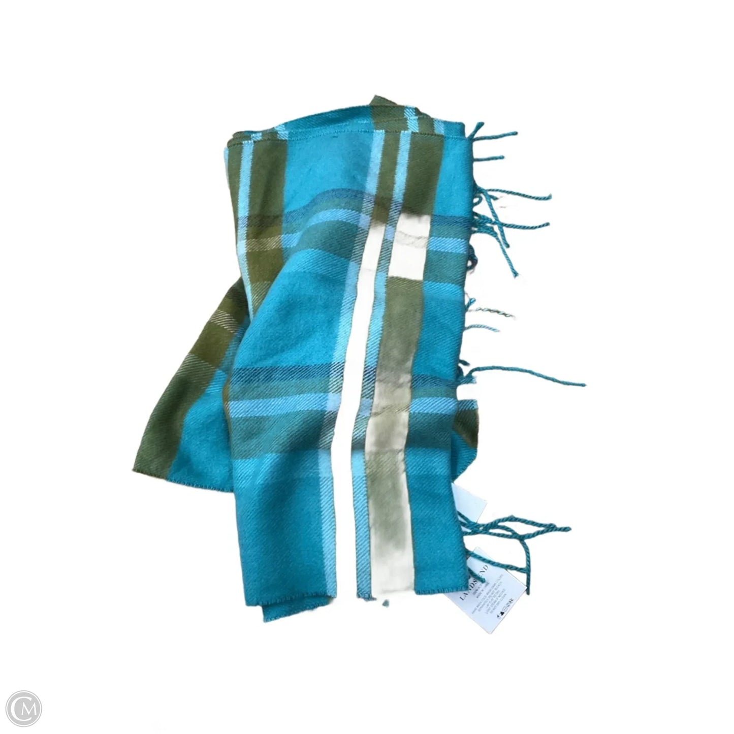 Scarf Winter By Lands End In Plaid Pattern