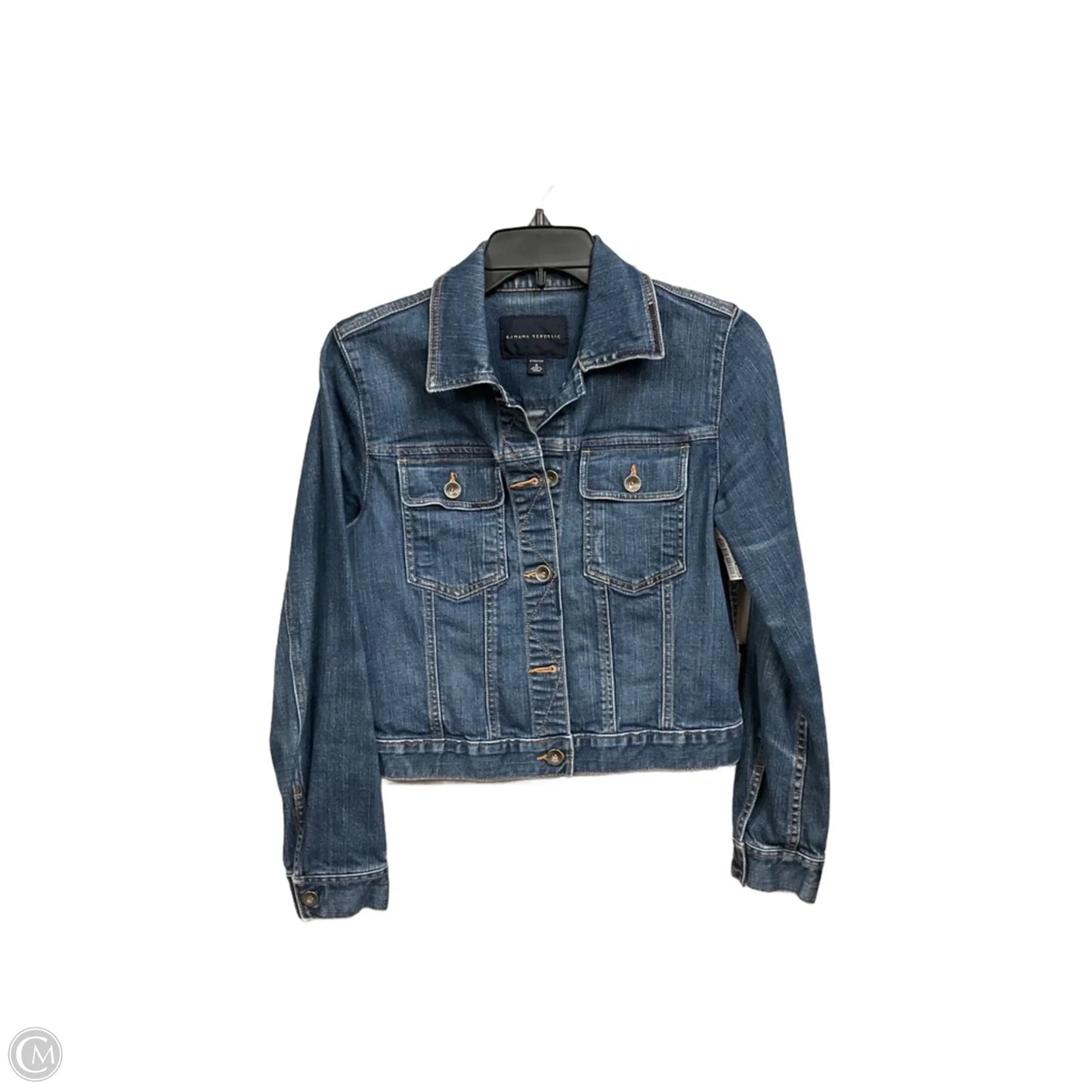 Jacket Denim By Banana Republic In Blue Denim, Size: S