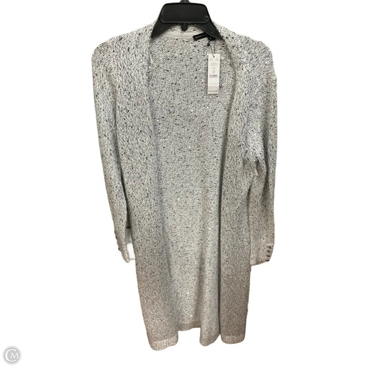 Cardigan By White House Black Market In Grey & White, Size: M