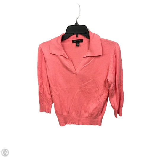 Top 3/4 Sleeve By Ann Taylor In Coral, Size: S