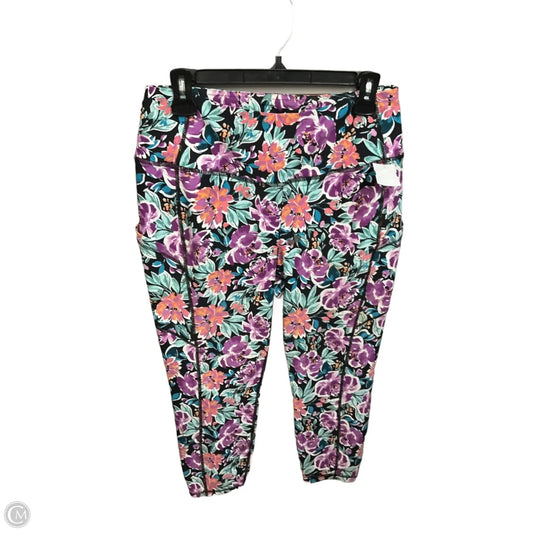 Athletic Capris By Torrid In Floral Print, Size: 1x