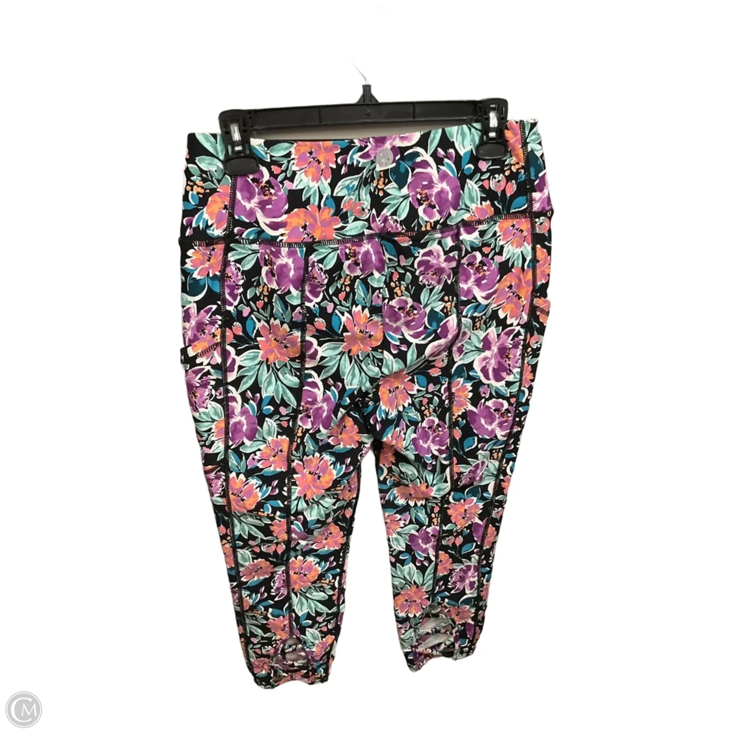 Athletic Capris By Torrid In Floral Print, Size: 1x