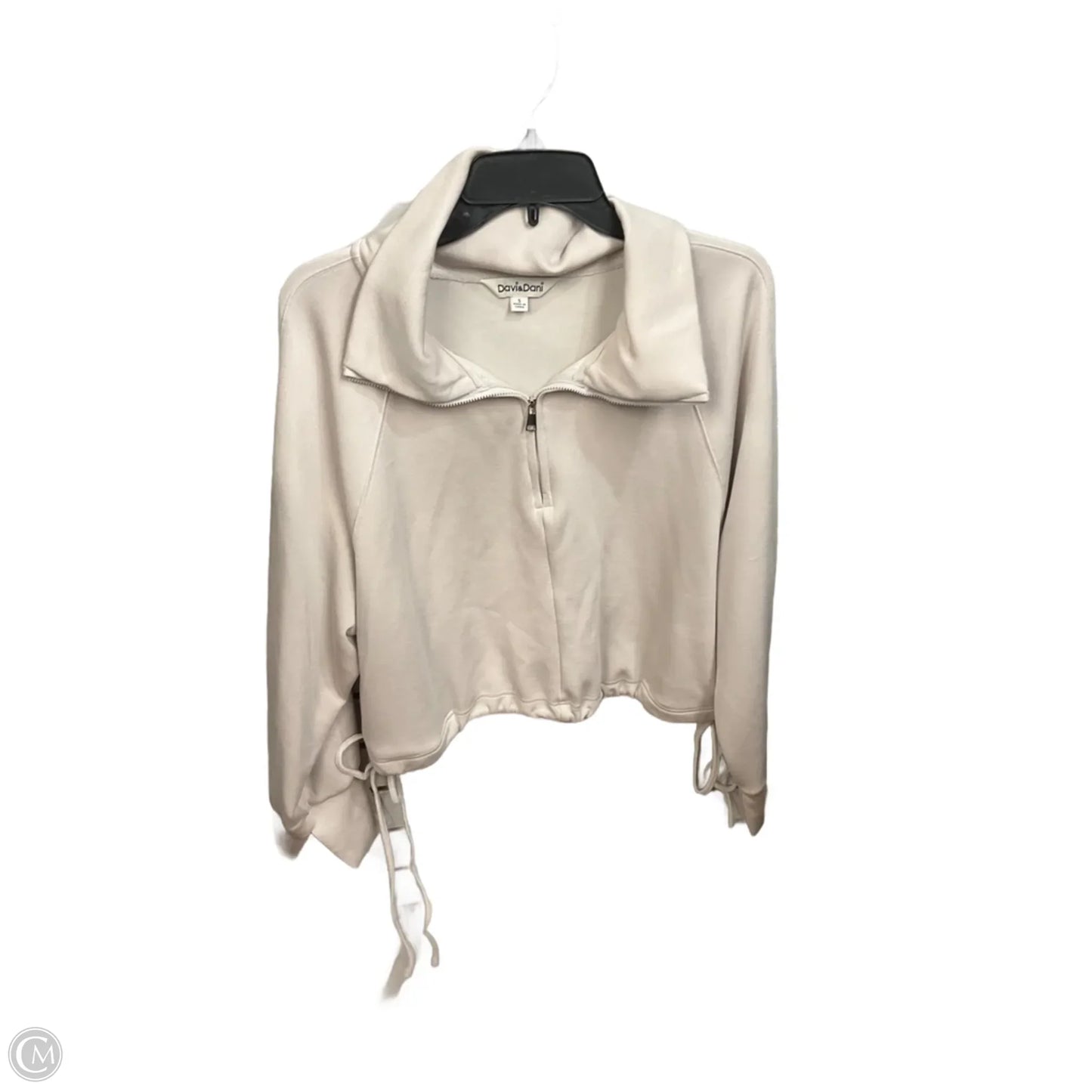 Sweatshirt Collar By Davi & Dani In Beige, Size: S