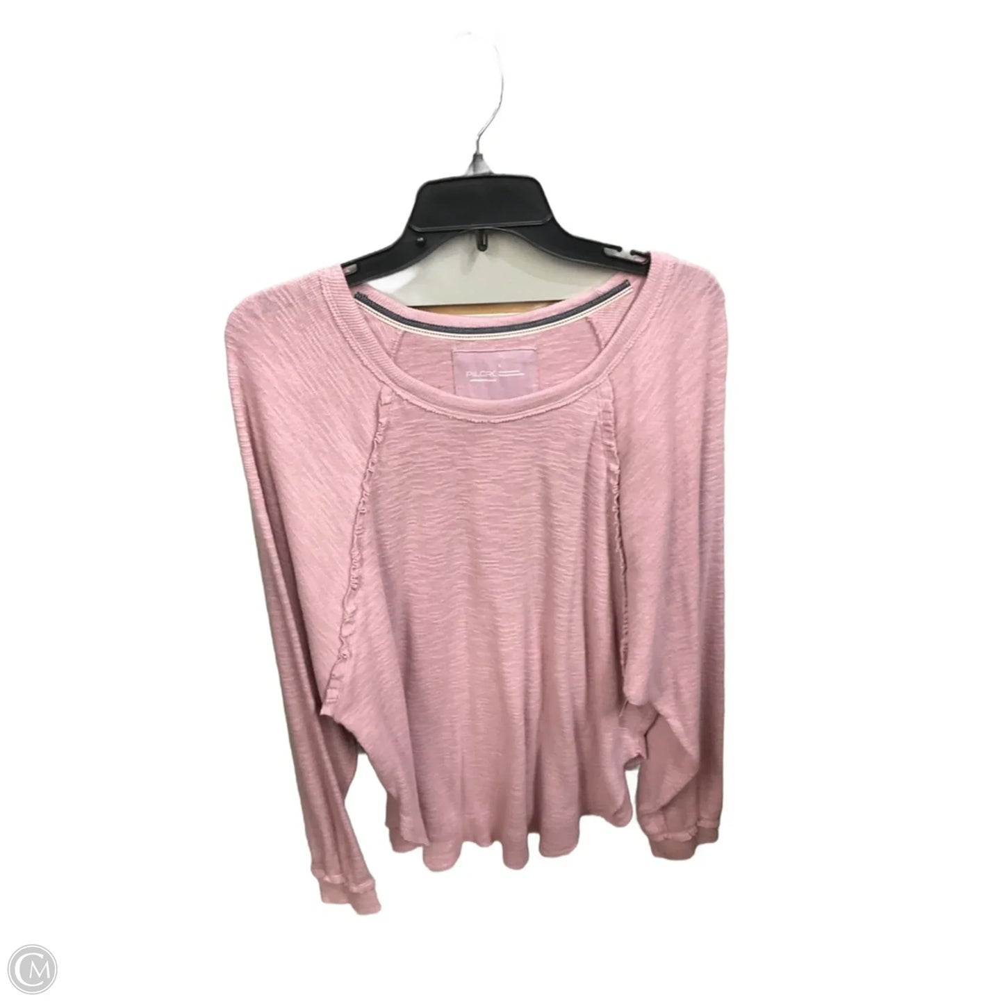 Top Long Sleeve By Anthropologie In Pink, Size: L