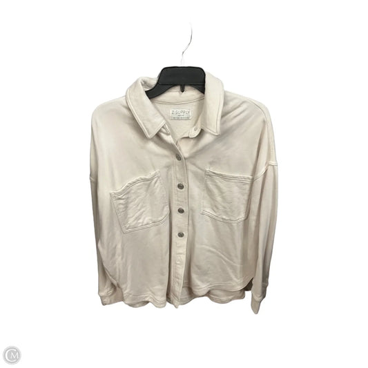 Top Long Sleeve By Z Supply In Cream, Size: M