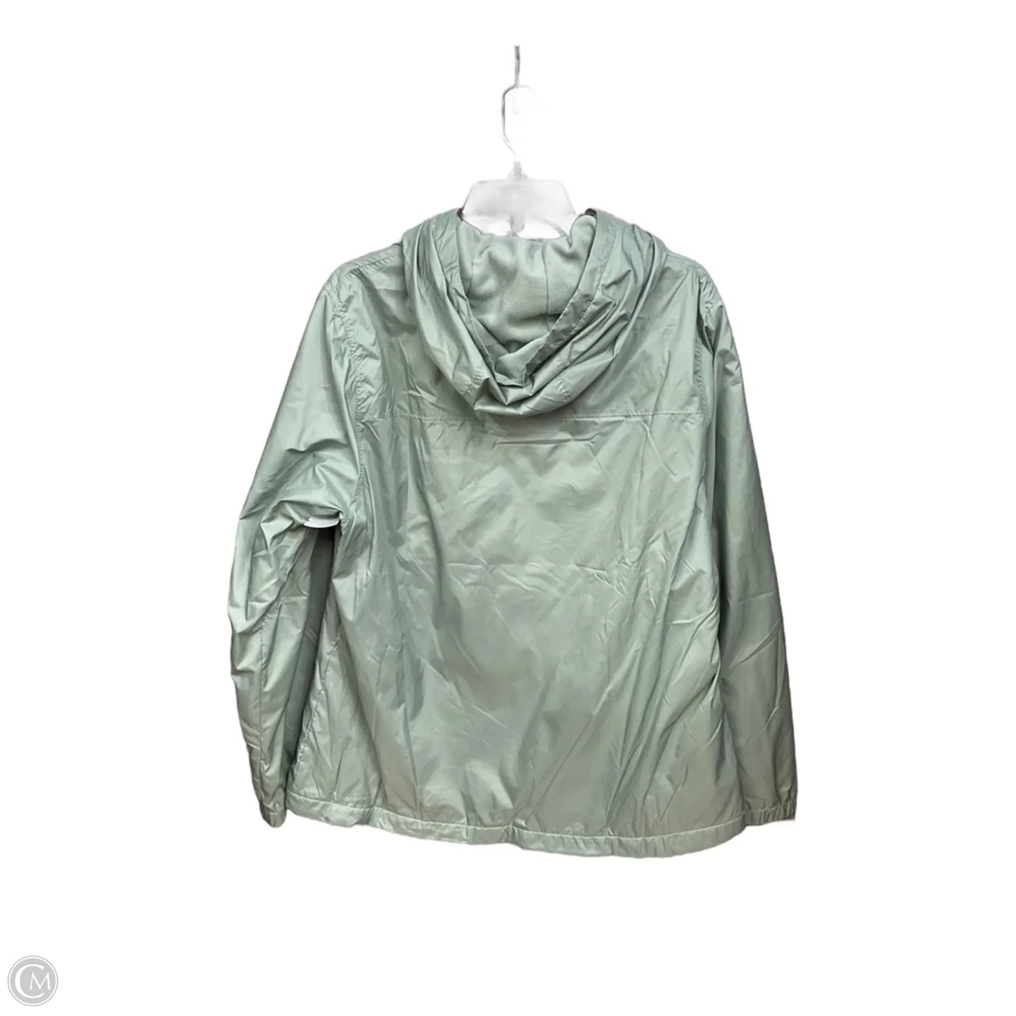 Jacket Windbreaker By Calvin Klein In Green, Size: Xl