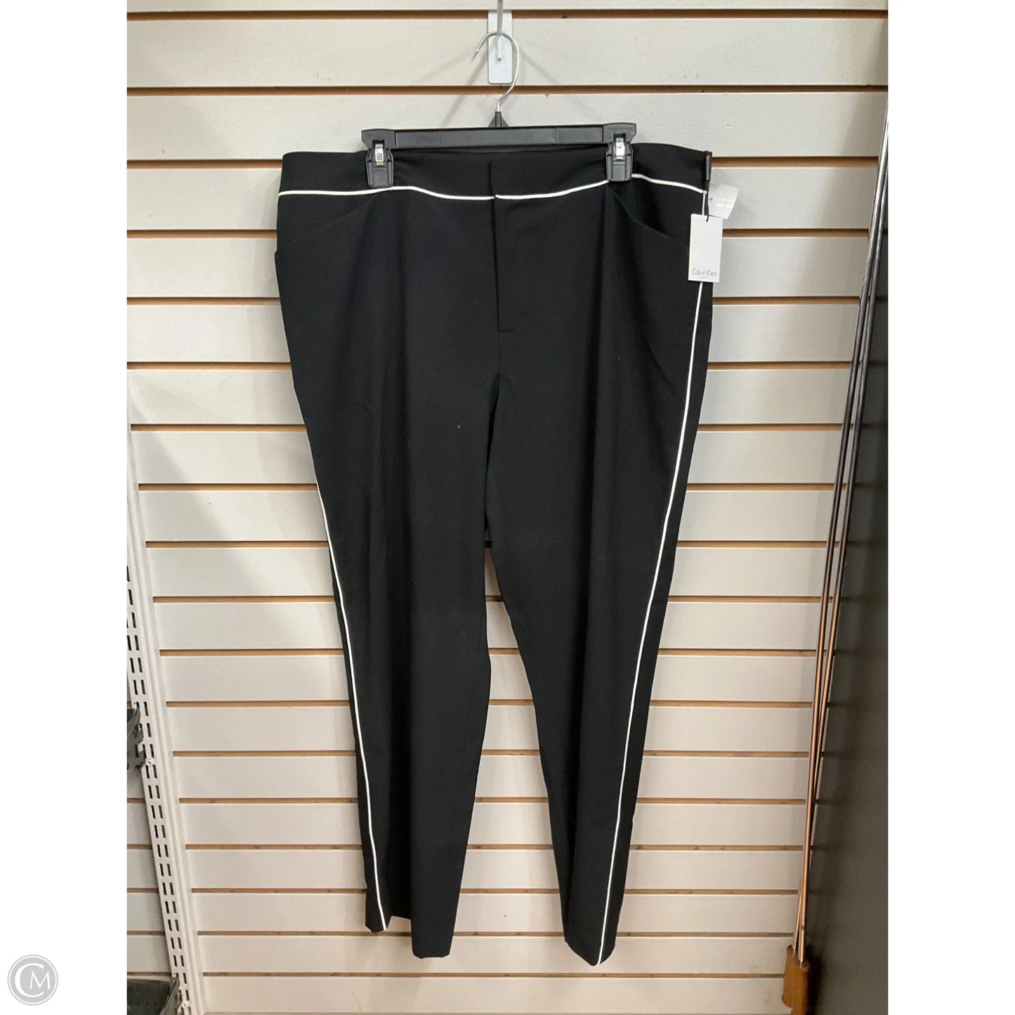 Pants Dress By Calvin Klein In Black & White, Size: 16