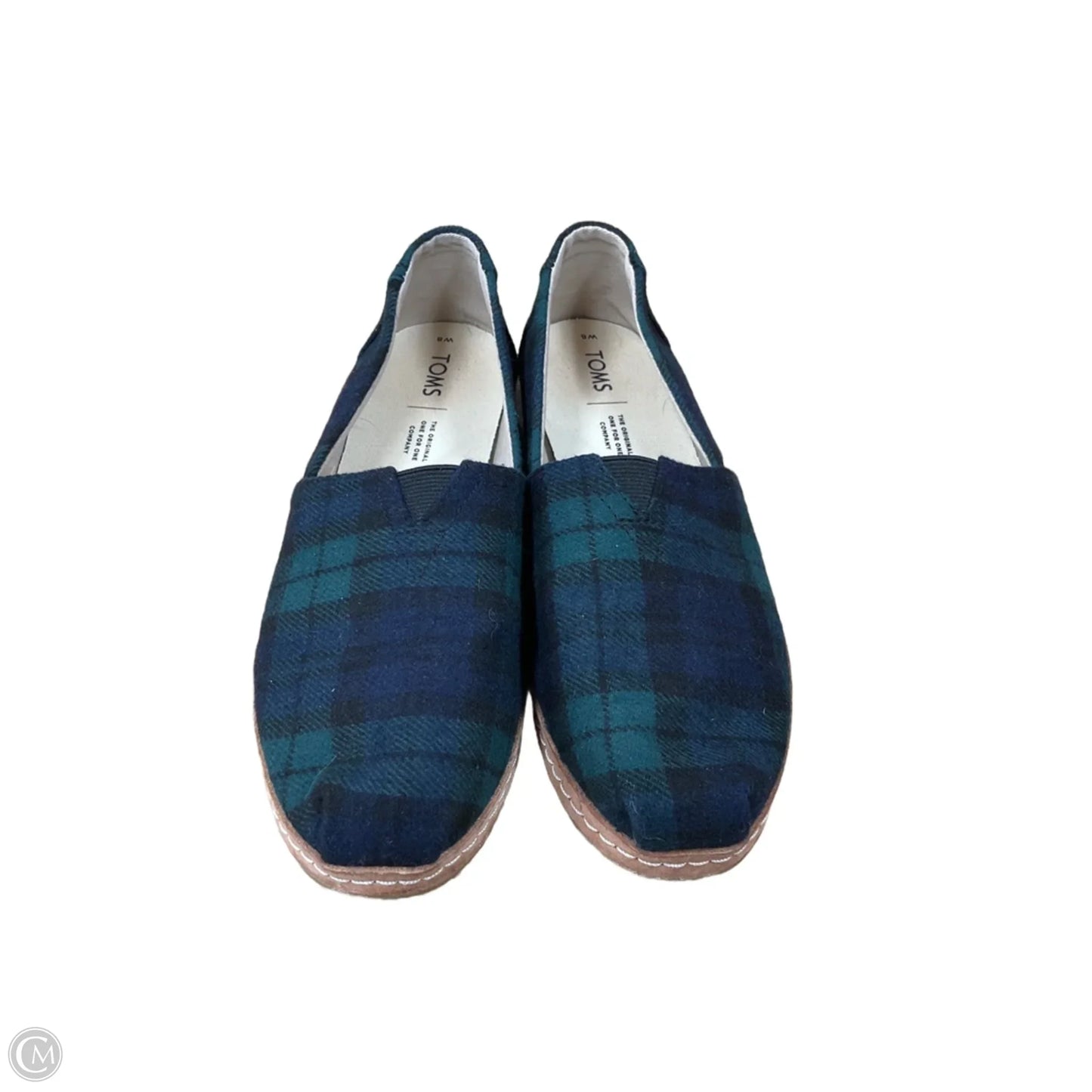 Shoes Flats By Toms In Plaid Pattern, Size: 8