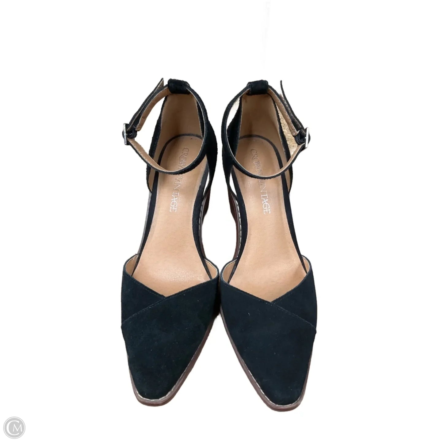 Shoes Heels Wedge By Crown Vintage In Black, Size: 8