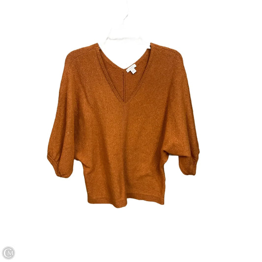Sweater Short Sleeve By Pure Jill In Orange, Size: S