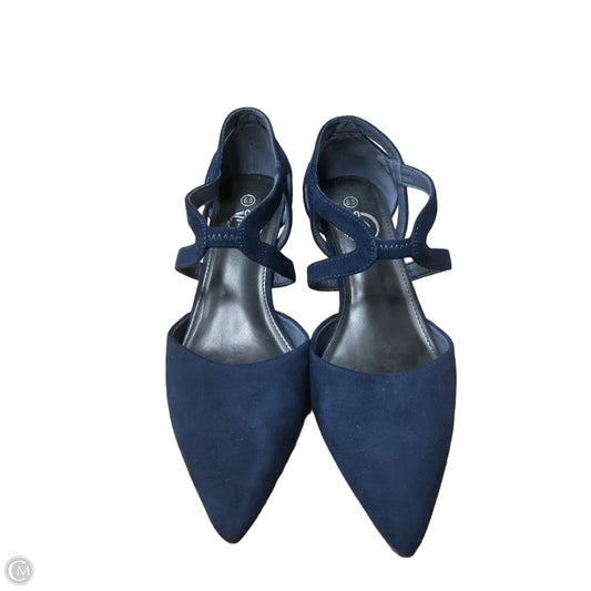 Shoes Heels Kitten By Clothes Mentor In Navy, Size: 6.5
