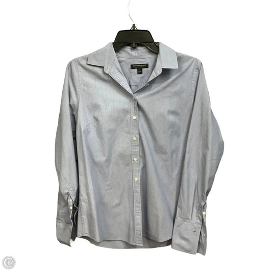 Blouse Long Sleeve By Banana Republic In Blue, Size: Xs