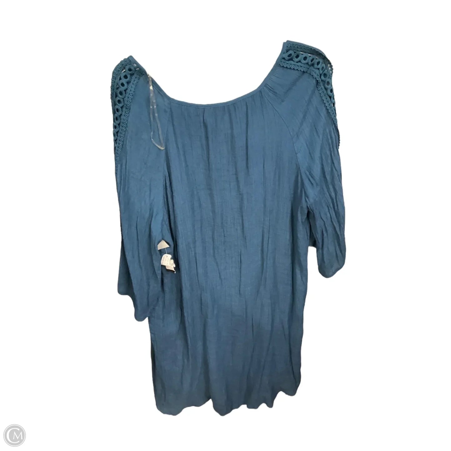 Dress Casual Midi By Zac And Rachel In Teal, Size: 2x
