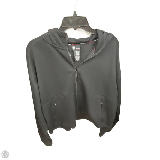Athletic Jacket By Spyder In Black, Size: L