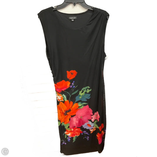 Dress Casual Midi By Rachel Zoe In Floral Print, Size: Xl