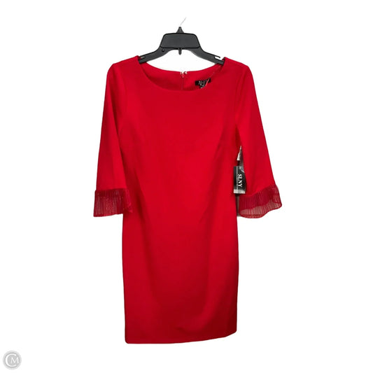 Dress Party Midi By Clothes Mentor In Red, Size: S