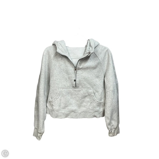 Sweatshirt Hoodie By Lululemon In Grey, Size: Xs