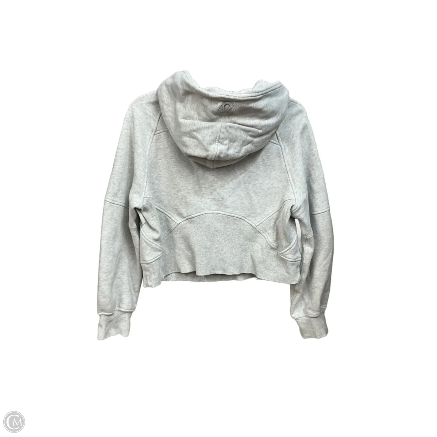 Sweatshirt Hoodie By Lululemon In Grey, Size: Xs
