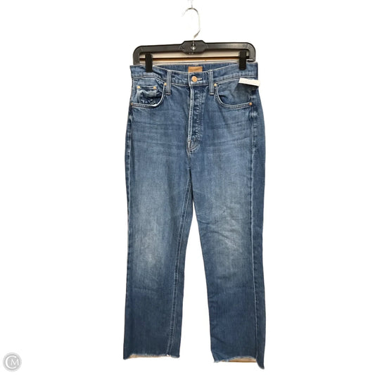 Jeans Straight By Mother In Blue Denim, Size: 4
