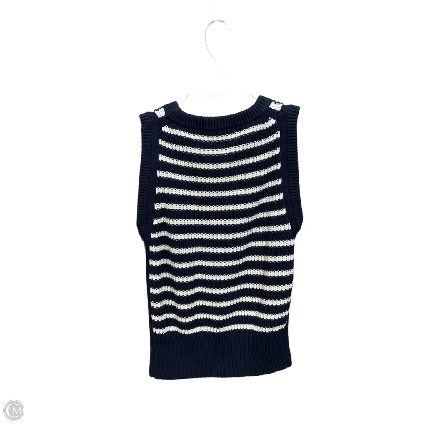 Vest Sweater By Loft In Striped Pattern, Size: Sp