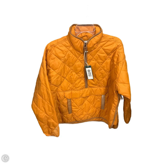 Jacket Puffer & Quilted By Cmb In Orange, Size: M