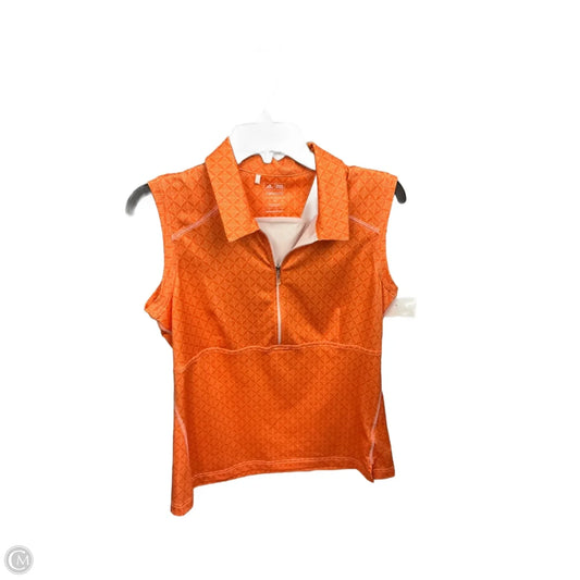 Athletic Tank Top By Adidas In Orange, Size: M