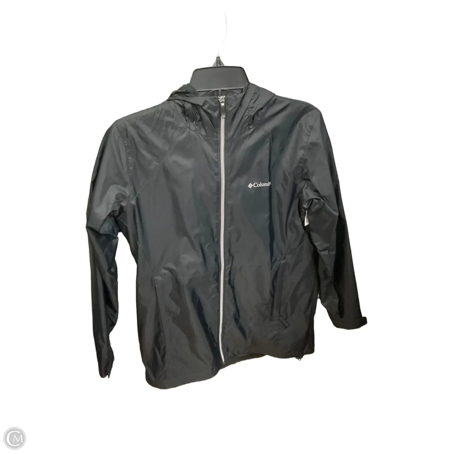 Jacket Windbreaker By Columbia In Black, Size: M