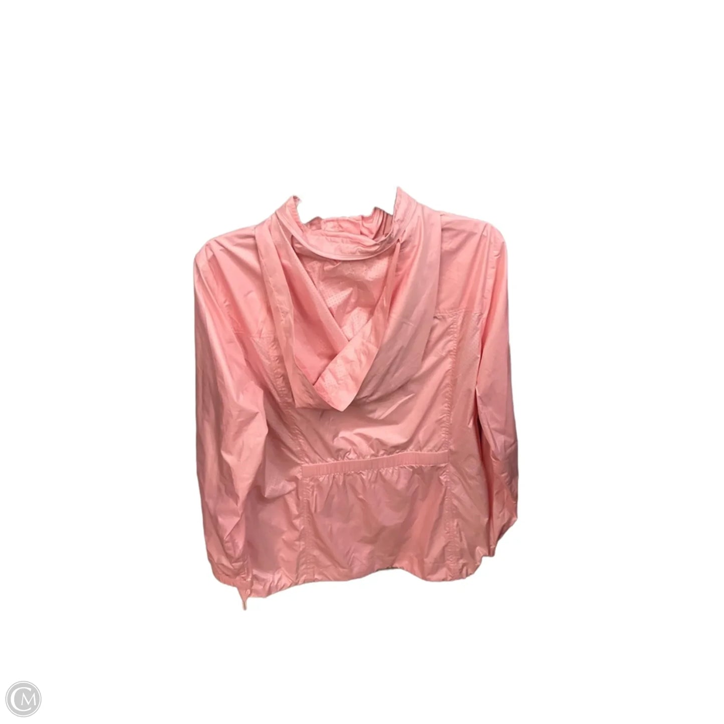 Jacket Windbreaker By Talbots In Pink, Size: L