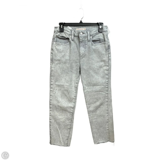 Jeans Straight By Levis In Grey Denim, Size: 6