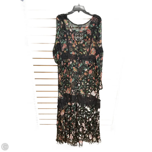 Dress Casual Maxi By Torrid In Floral Print, Size: 2x