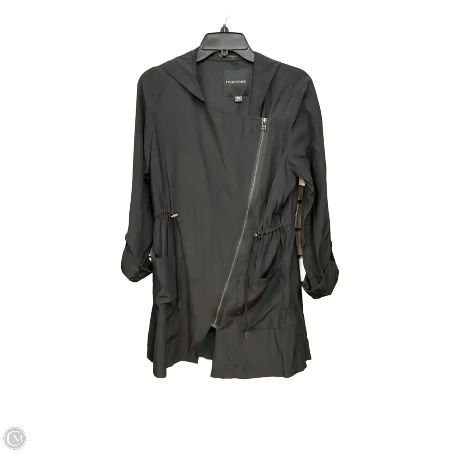 Jacket Windbreaker By Maurices In Black, Size: M