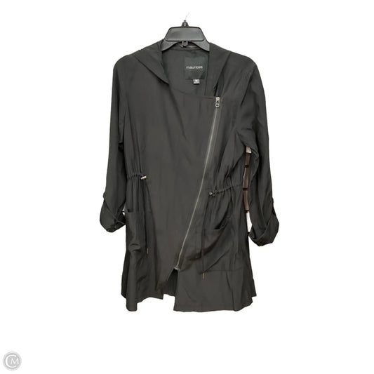 Jacket Windbreaker By Maurices In Black, Size: M