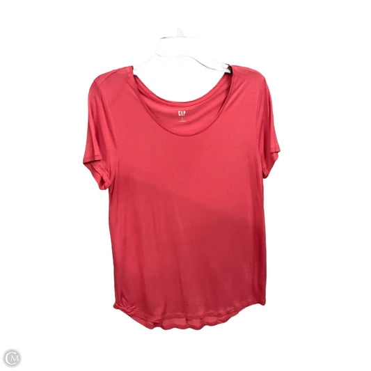 Top Short Sleeve By Gap In Coral, Size: M