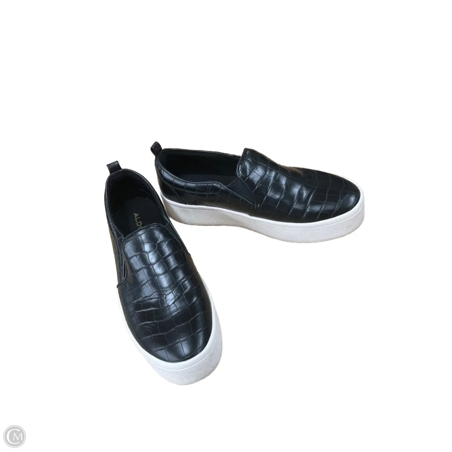 Shoes Sneakers By Aldo In Black & White, Size: 9