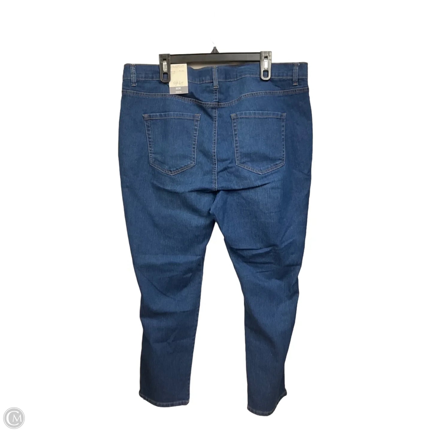 Jeans Straight By Style And Company In Blue Denim, Size: 20
