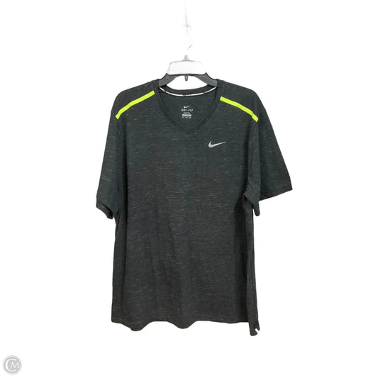 Athletic Top Short Sleeve By Nike Apparel In Grey, Size: Xxl