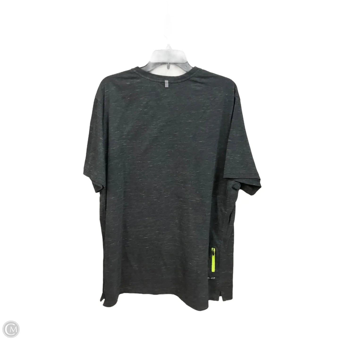 Athletic Top Short Sleeve By Nike Apparel In Grey, Size: Xxl