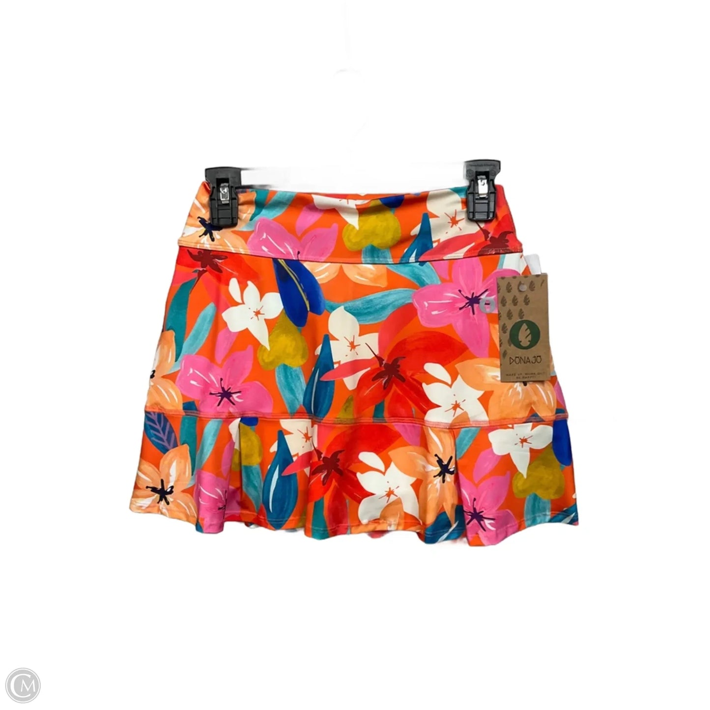 Athletic Skort By Cmb In Floral Print, Size: M